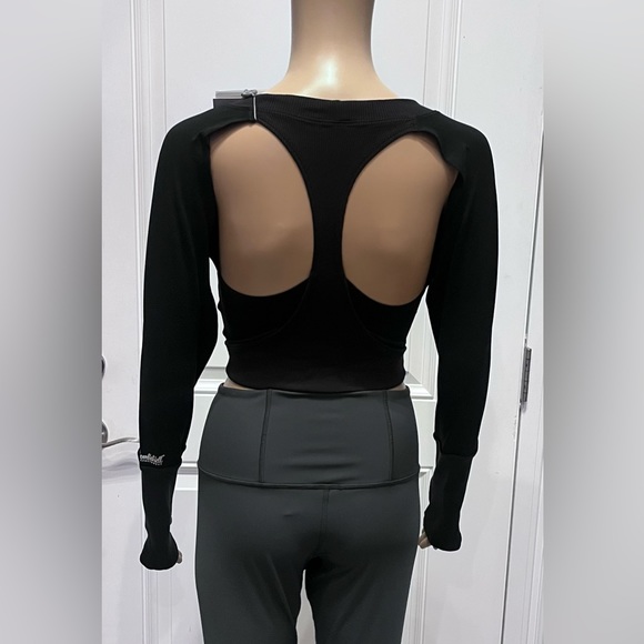 Bombshell Cropped Cut Out Back Pullover - Picture 2 of 7